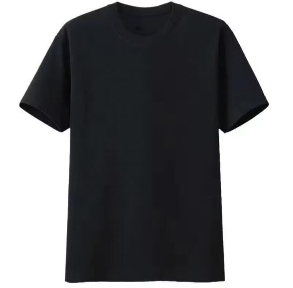 Camiseta Básica Algodón Hombre color negro - Imagen 2