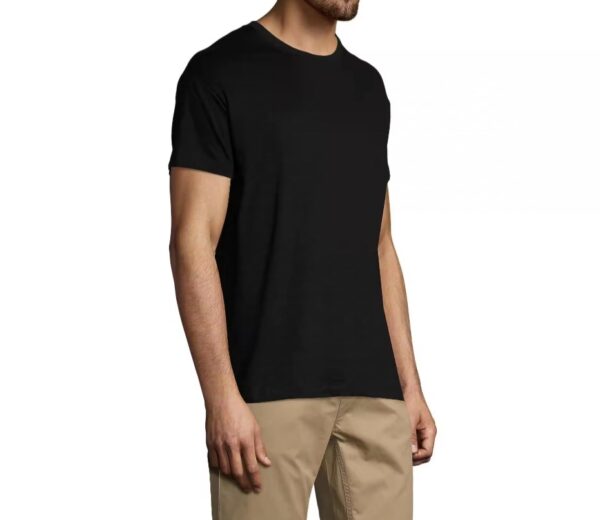 Camiseta Básica Algodón Hombre color negro